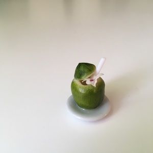Miniature coconut drink Charm